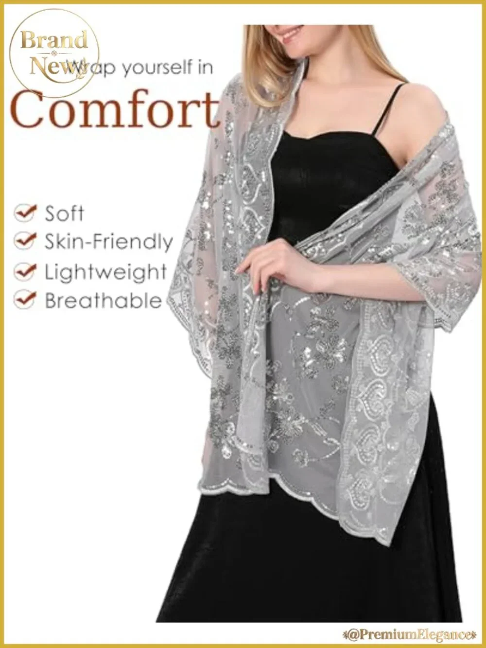 N/A sparkly shawl